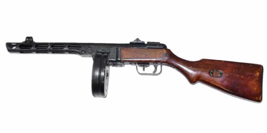Охолощенный ППШ-СХ пистолет-пулемет Шпагина СХП, 10x31